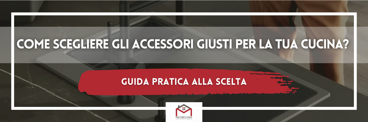 Come scegliere gli accessori giusti per la tua cucina: lavelli, rubinetti e cappe.