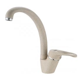 Miscelatore Lavello Monocomando Doccetta Estraibile Cucina Beige Avena Sabbia - Foto 7