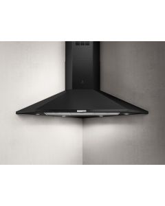 Elica PRF0127462A Acuta BL/F/100 cappa a parete angolare da 100 cm nera versione Filtrante