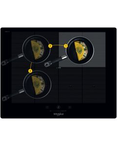 Whirlpool SMP 658 C/NE/IXL - Piano cottura a induzione da 65 cm linea W collection