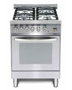 Lofra P66MF/CI Cucina libera installazione 60cm Gas Acciaio satinato 4 fuochi Forno elettrico