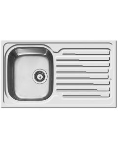 Elleci LIK400SACDX Lavello inox 1 vasca dx con gocciolatoio Sky 400