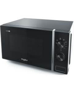 Whirlpool MWP103SB - Microonde, COOK20, 20 litri, 700 Watt Pmax MW, Silver Black, MWO con Grill, Controllo Meccanico, Autocook, Autoclean, Lievitazione, Soft Melt, Keep Warm.