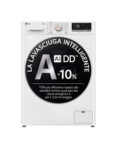 LG D4R7011TSWG LAVASCIUGA 11+6 KG 1400 GIRI - VAPORE - WIFI - ECOHYBRID - TURBOWASH CLASSE A-10%