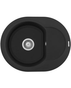 Elleci LGYR6040 Lavello easy round 600 60x47 1vg nero 40