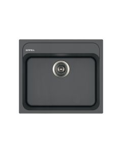 Apell PTPL560GG Pietra Plus Lavello 1 vasca cm. 56x51 - granito grigio