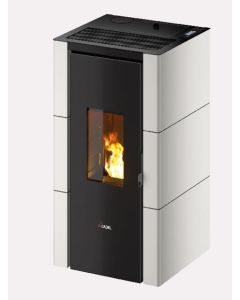 Cadel 7021026 Cristal 7 Up Stufa a Pellet 7 Kw A+ Metallo Bianco