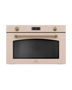 Opera Italiana OMCAE96D2F9F Serie Morricone Classic - Avena - Forno elettrico multifunzione - 90 cm - 125 L. - 9 funzioni - 2 manopole - Touch Control - Porta fredda con triplo vetro - 2 ventole