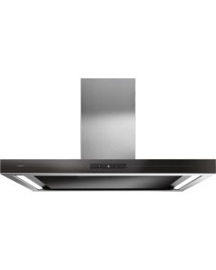 Asko CI 41238 G - Cappa a isola - Elements - 120 cm - aspirazione perimetrale - illuminazione led - vetro nero perlato Pearl Black - classe A