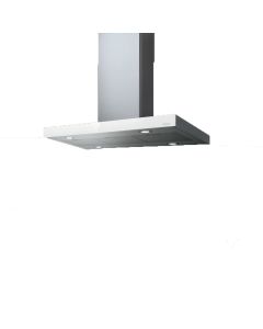 Elica PRF0104629A Joy Island Whix/A/90 cappa a isola da 90 cm in acciaio inox e vetro bianco versione Aspirante