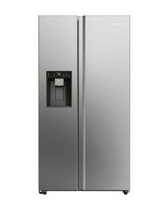 Haier HSW79F18CIMM SBS 90 Serie 5 frigorifero side-by-side Libera installazione 601 L C Platino- Acciaio inossidabile