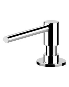 Gessi 29658 031 Dispenser porta sapone da banco con carica dall’alto Foro per dispenser 24mm, Cromato