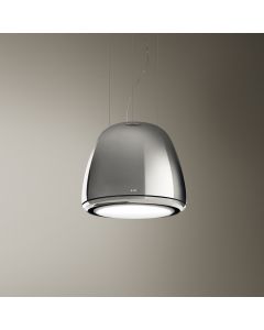 Elica PRF0098364 Edith Heavymetal/F/50 cappa a isola sospesa con diametro da 50 cm in acciaio inox lucido versione Filtrante