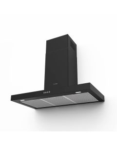 Faber 325.0618.787 STILO COMFORT BK MATT A120 Cappa a Parete Aspirante colore Nero opaco dimensione 120 Cm