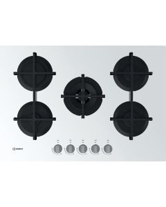 Indesit ING72T/WH Piano cottura a gas Indesit: 5 fuochi 75cm