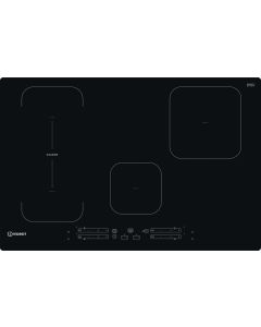 Indesit - Piano cottura induzione 4 fuochi elettrico incasso 77 cm Nero