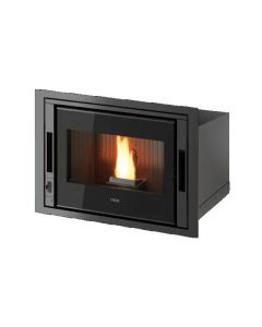 Cadel 7018023 Zefiro 9 Stufa a Pellet 9,3 Kw A+ Vetro Nero