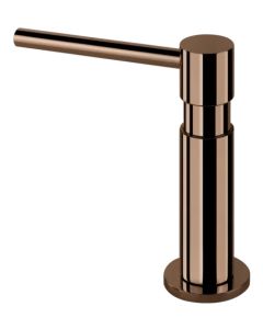 Gessi 29651 030 Dispenser porta sapone da banco cn carica dall'alto Foro per dispenser 24mm, Finitura Rame PVD