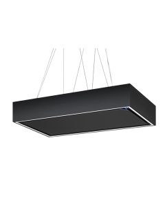 Airone Bellini Evo - Cappa a isola - 90 cm - nero opaco - illuminazione led - 650 m3/h - comando rotativo 'ROTARY' a 4 velocità - AIP054000000000000
