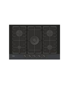 Haier HAVG75HBPB Piano a Gas su vetro, 5 zone, Nero, Materiale del piano: Vetro temperato