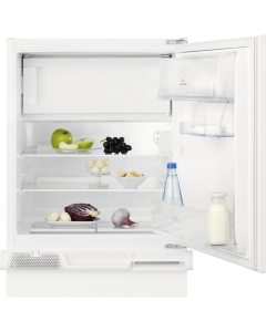 Electrolux KSB2AE82S - Frigorifero sottotavolo con vano congelatore autoventilato, Classe energetica E, sbrinamento automatico, Luce LED, Porta reversibile
