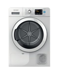 Indesit YTM1182KRXIT Asciugatrice, Push&GO, 8kg, A++, White, Inverter BPM, easy creaning, display digit, porta nero/bianca