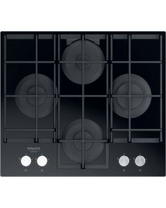 Hotpoint Ariston HAGS 61F/BK piano cottura in vetro nero da 60 cm
