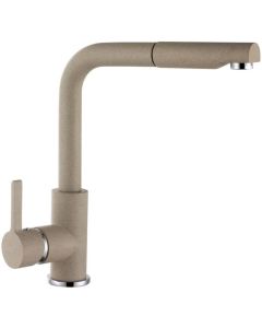 Elleci - Miscelatore con Doccetta estraibile Rubinetto Monocomando Granitek 51 Avena