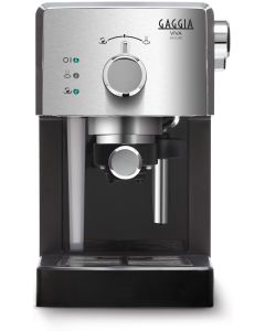 Gaggia Macchina Caffe Viva Deluxe Al/Bk Ri8435/11 1025W, Capacita 1 Lt, Pressione 15 Bar