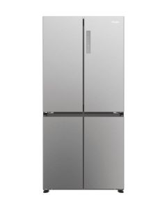 Haier HCR3818ENMM Frigorifero multiporta Cube 83 Serie 3 Libera installazione, 4 porte, No Frost, Luce Led, Classe E,New Platinum Inox