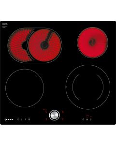 Neff T16PT76X0 - Piano elettrico - 60 cm - zona cottura flex induction - twist pad - installazione a filo - nero
