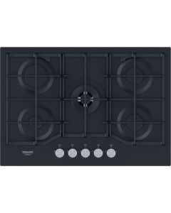 Hotpoint Ariston HAGS 72F/BK piano cottura in vetro nero da 75 cm