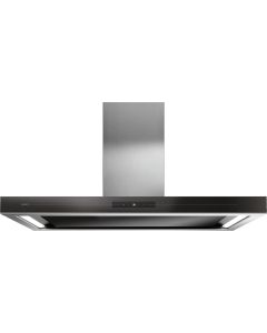 Asko CW 41238 G - Cappa a isola - Elements - 120 cm - aspirazione perimetrale - illuminazione led - vetro nero perlato Pearl Black - classe A