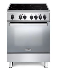 De Longhi DMX64INED - Cucina a induzione 60 cm, forno elettrico ventilato, inox