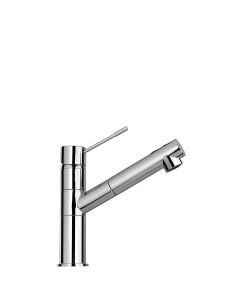 Schock New Acquaflex SXFLEX80 - Miscelatore monocomando canna a tubo con doccetta estraibile Cromato