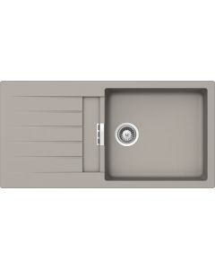 Schock Primus D100L PRID100LAP42 - Lavello una vasca con gocciolatoio Grigio Tortora