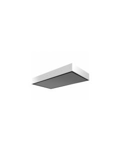 Silverline 4260 Cappa a soffitto cm 90 - nero e vetro nero - motore remoto