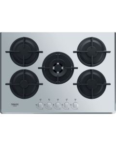 Hotpoint Ariston HAGD 72S/SL Linea Estetica Diamond ·Colorazione Silver piano cottura da 75 cm