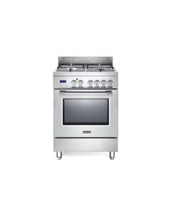 De Longhi PRO 66 MX ED Cucina Gas 4 Fornelli con Forno Elettrico da 60 cm Acciaio inossidabile