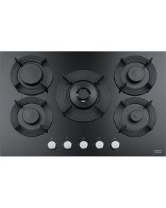 Franke Maris - FHMF 755 4G DC C BK - 106.0541.752 - Piano a gas - 75 cm - vetro - colore nero