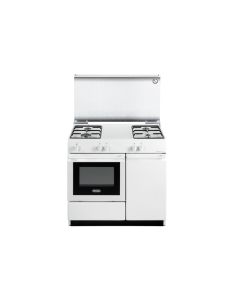 Delonghi SEW 8540 N ED Cucina forno elettrico termostatato 4 funzioni Smart Piano 4 fuochi a gas Bianca