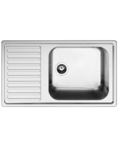 Apell AVG861IRBC Lavello da Incasso 1 Vasca Grande con Gocciolatoio a Destra 86 x 50 cm Acciaio Inox Serie Anniversario