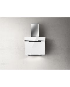 Elica PRF0124235A Majestic WH/A/60 cappa a parete da 60 cm in acciaio inox e vetro bianco versione aspirante
