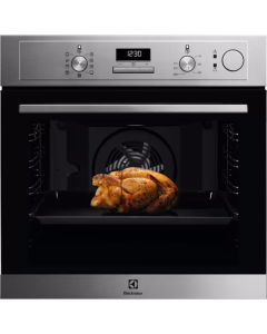 Electrolux LOC3S40X2 Forno da Incasso a Vapore, Capacita' 72 L, Classe A, SteamCrisp, Pulizia AquaClean