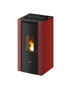 Cadel 7021027 Cristal 7 Up Stufa a Pellet 7 Kw A+ Metallo Rosso
