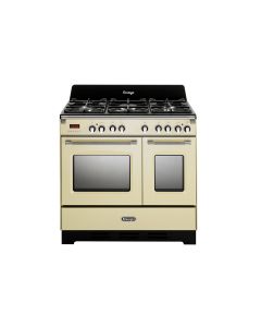 De Longhi MEM 965T BA ED Cucina Gas 5 Fornelli con 2 Forni Elettrici da 90 cm Crema