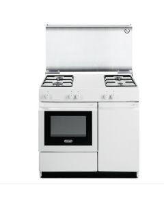 Delonghi SGW 854 N Cucina Gas 4 Fornelli con Forno a Gas da 90 cm Bianco
