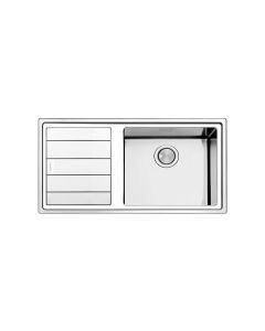 Apell LNP1001ILBC Linear Plus Lavello semifilo 1 vasca + gocciolatoio sx cm. 100x50 - inox spazzolato