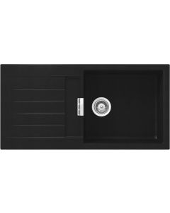 Schock Signus D100L SIGD100LA84 - Lavello una vasca con gocciolatoio Nero Puro