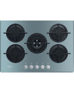Hotpoint Ariston HAGD 72S/ICE piano cottura linea diamond ·Colorazione Ghiaccio da 75 cm